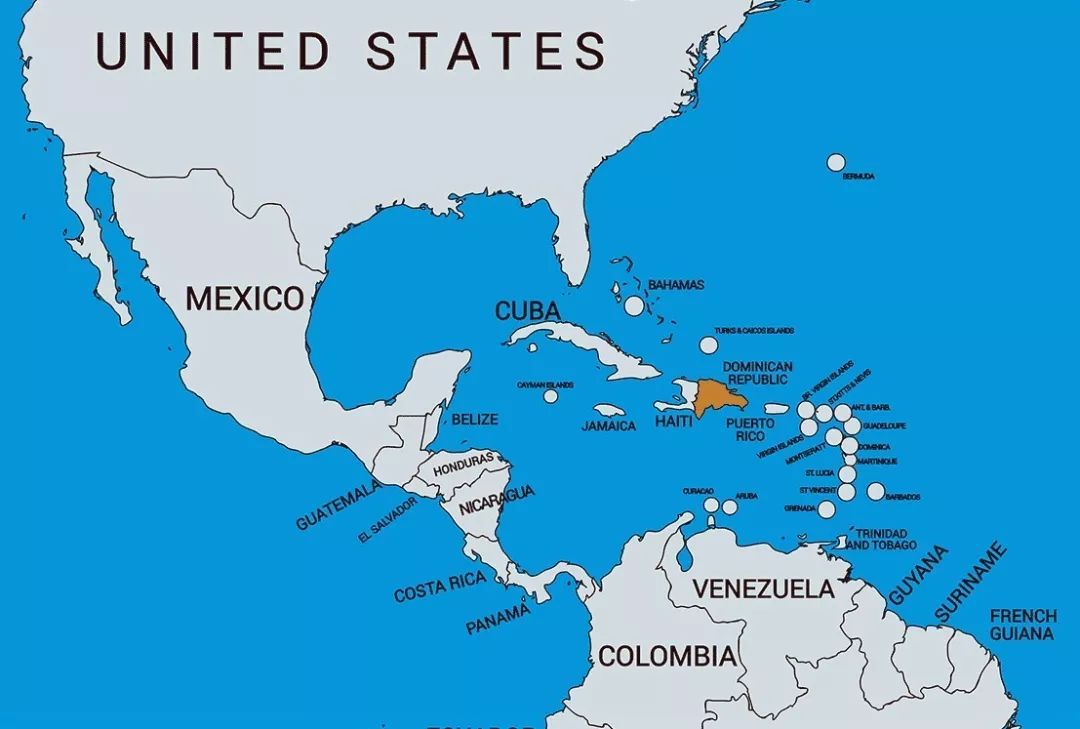 多米尼加 位置图片