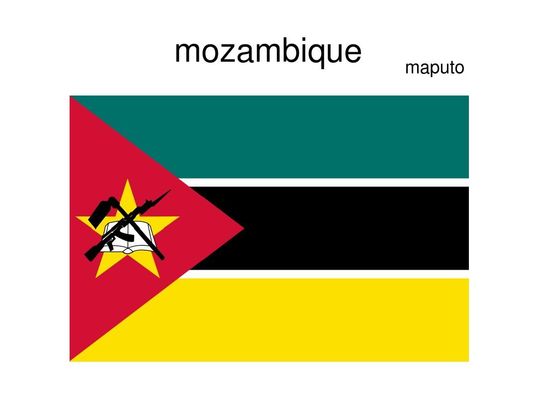 莫桑比克国旗上的枪图片