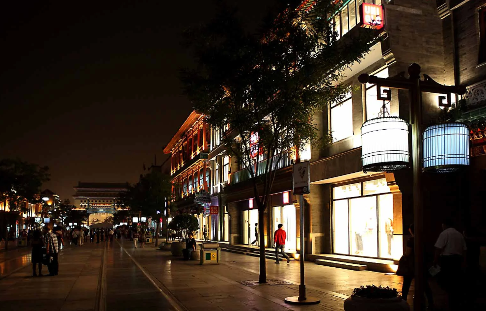 北京大前门步行街图片