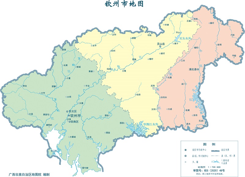 钦州地理位置图片
