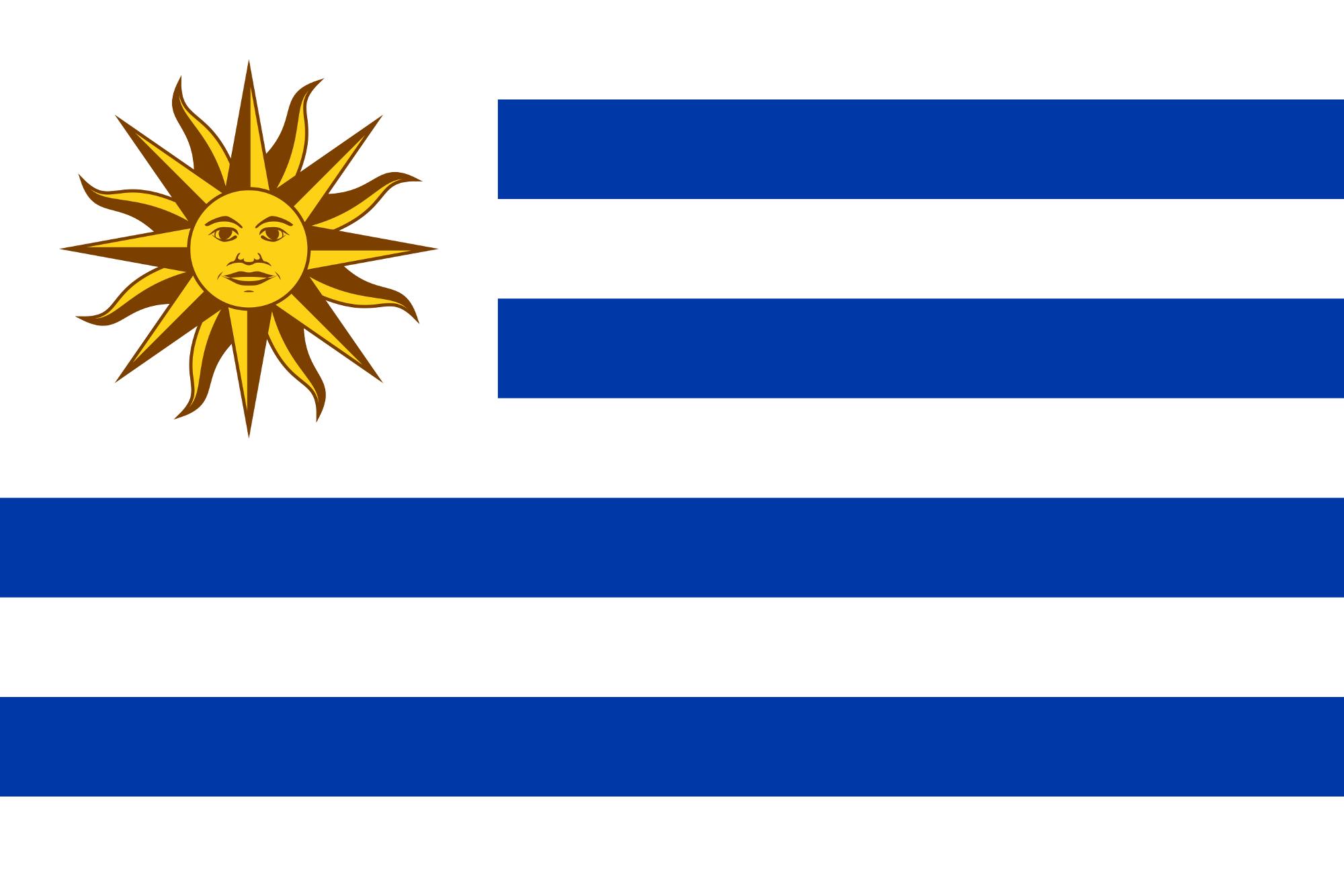 乌拉圭国旗图片 吓人图片